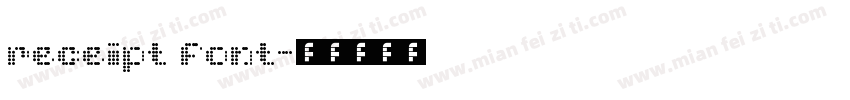 receipt font字体转换